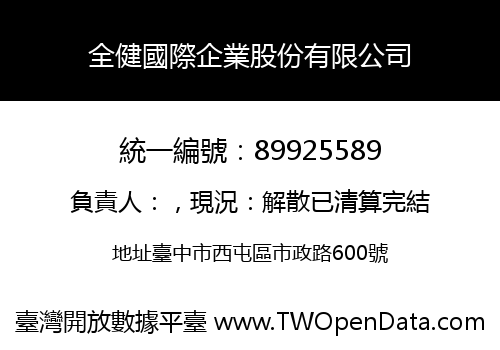 全健國際企業股份有限公司