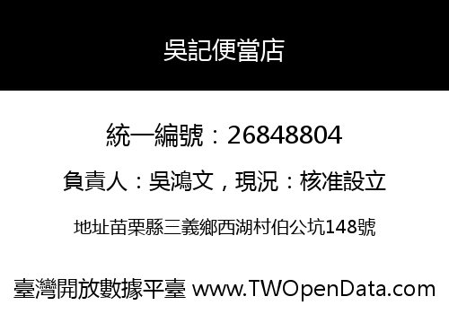 吳記便當店