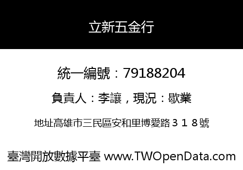 立新五金行