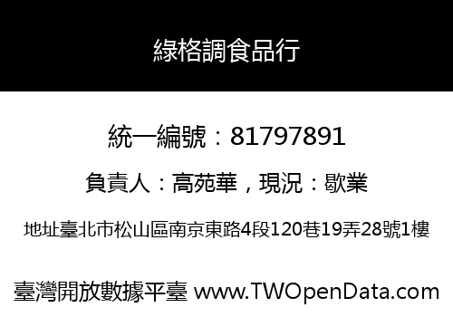 綠格調食品行
