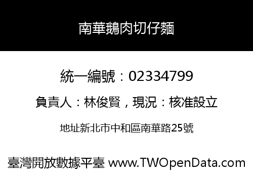 南華鵝肉切仔麵