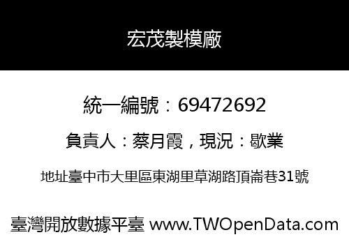 宏茂製模廠