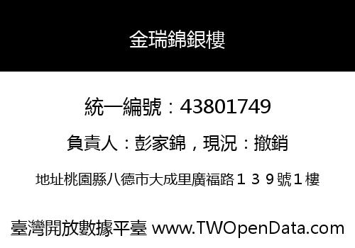 金瑞錦銀樓