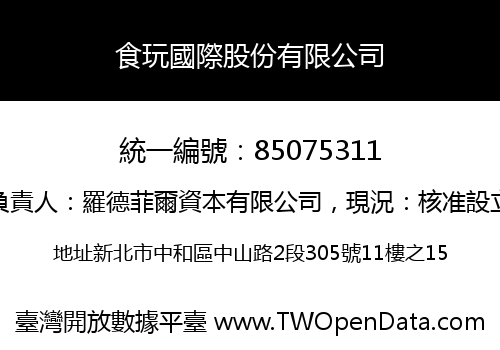 食玩國際股份有限公司