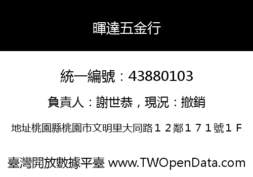 暉達五金行