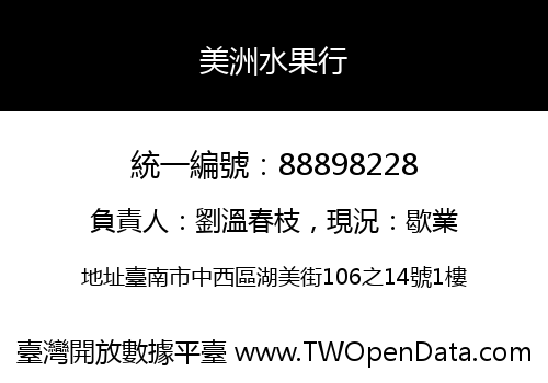 美洲水果行