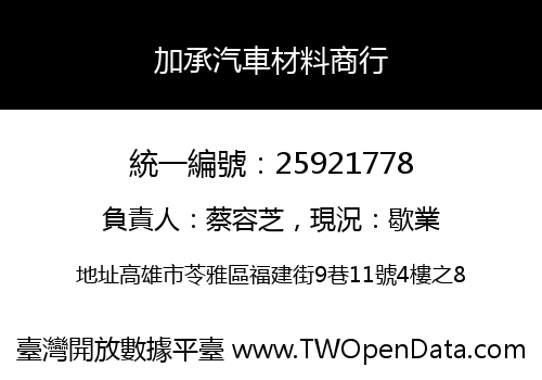 加承汽車材料商行