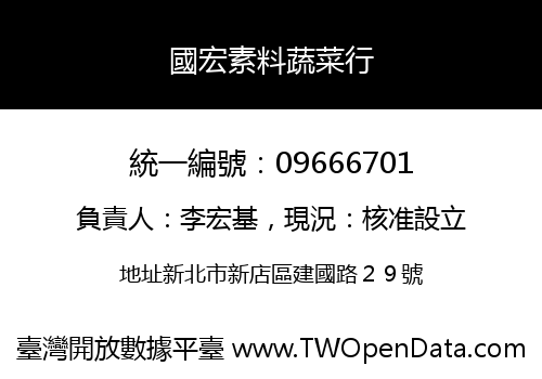 國宏素料蔬菜行