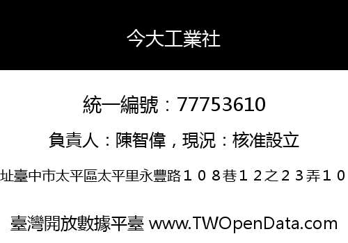 今大工業社