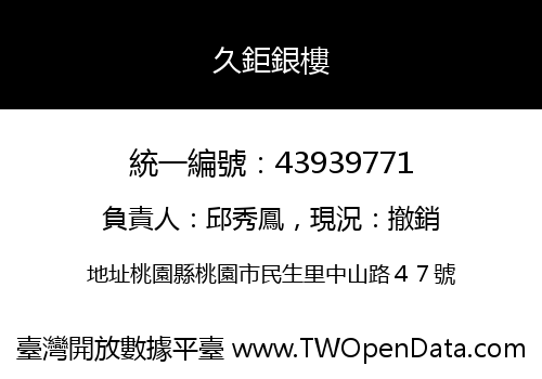 久鉅銀樓