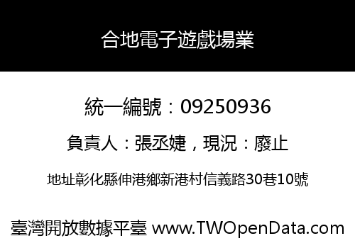 合地電子遊戲場業