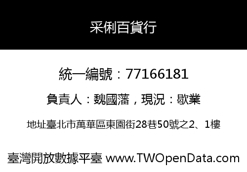 采俐百貨行