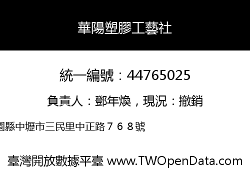 華陽塑膠工藝社