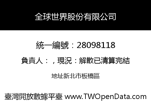 全球世界股份有限公司