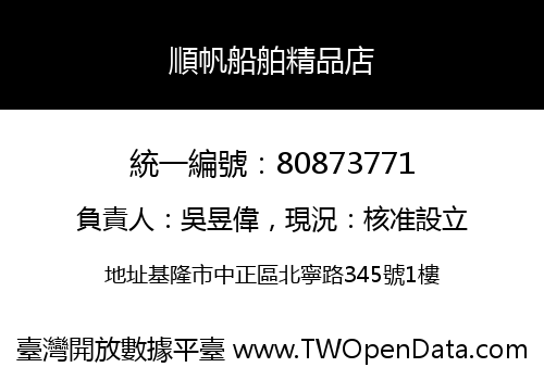 順帆船舶精品店