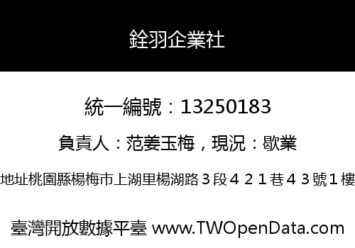 銓羽企業社