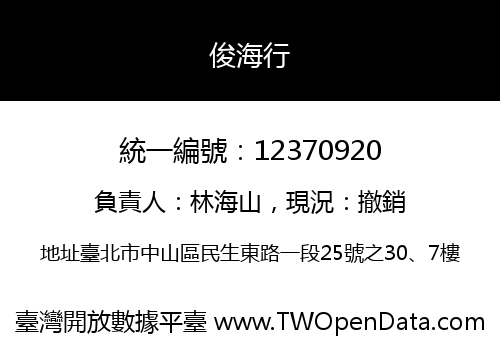 俊海行