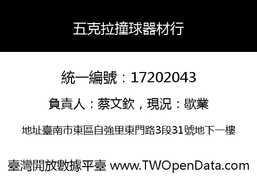 五克拉撞球器材行