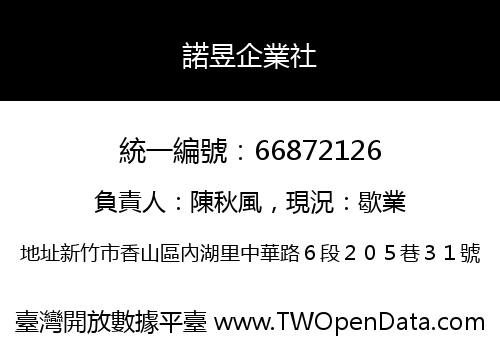 諾昱企業社