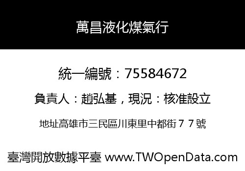 萬昌液化煤氣行