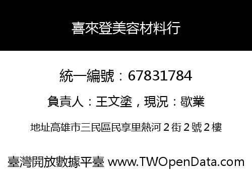 喜來登美容材料行