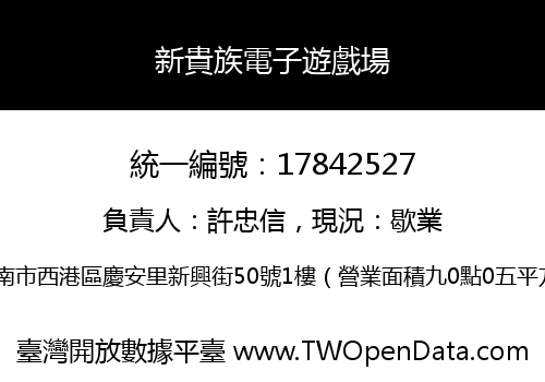 新貴族電子遊戲場