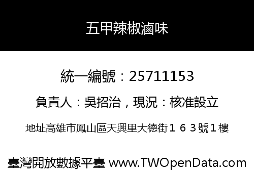 五甲辣椒滷味