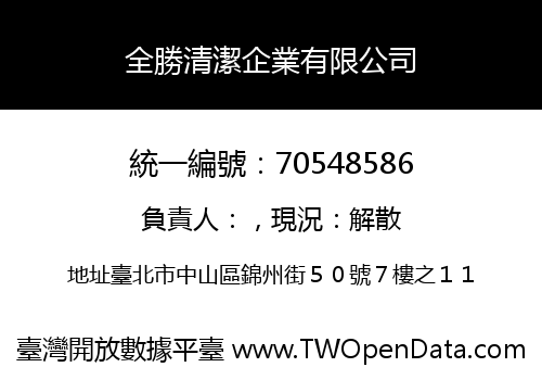 全勝清潔企業有限公司