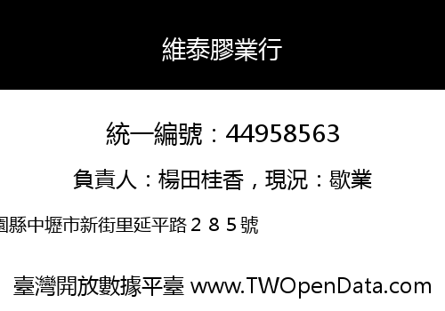 維泰膠業行