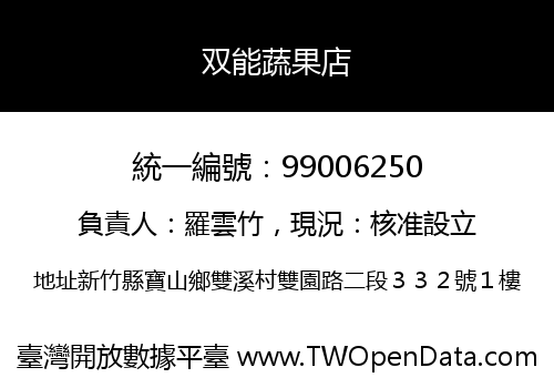 双能蔬果店
