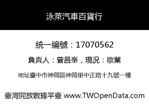 泳萊汽車百貨行