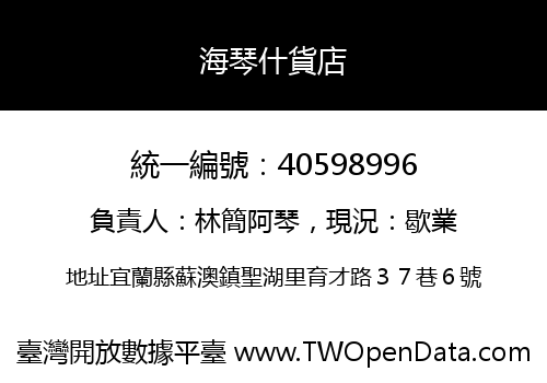 海琴什貨店