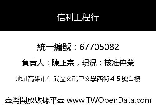 信利工程行