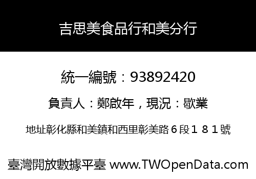 吉思美食品行和美分行