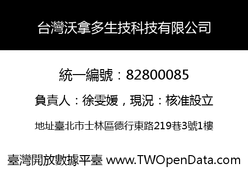 台灣沃拿多生技科技有限公司