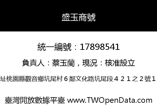 盛玉商號