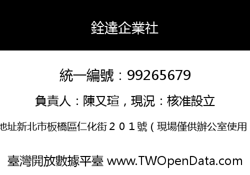 銓達企業社