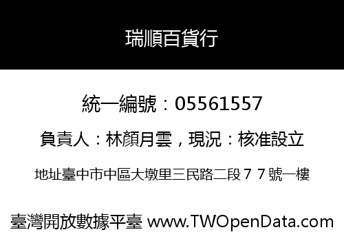 瑞順百貨行