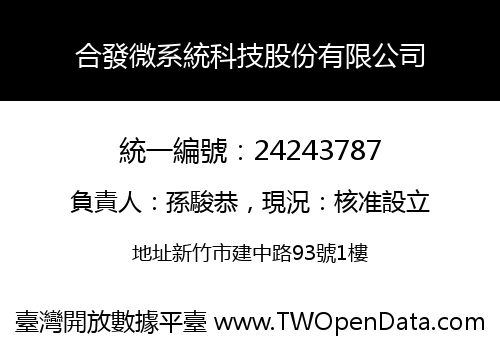 合發微系統科技股份有限公司