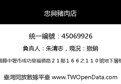 忠興豬肉店