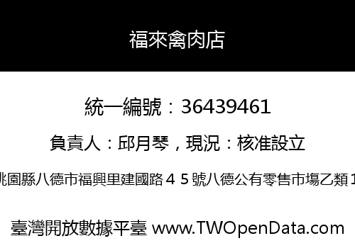 福來禽肉店