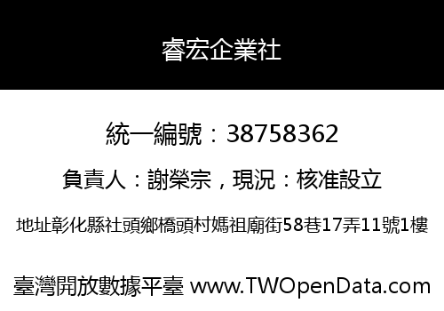 睿宏企業社