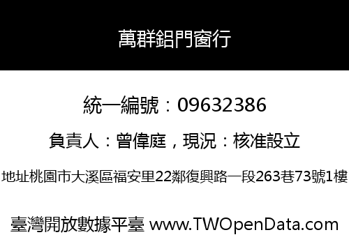 萬群鋁門窗行