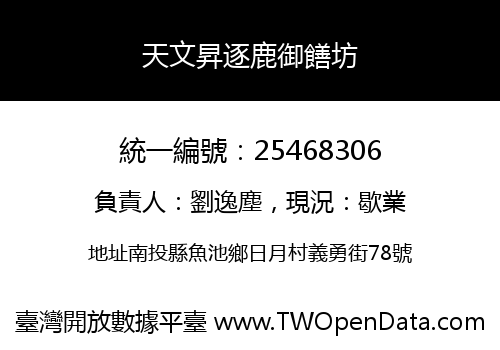 天文昇逐鹿御饍坊
