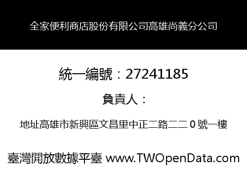 全家便利商店股份有限公司高雄尚義分公司