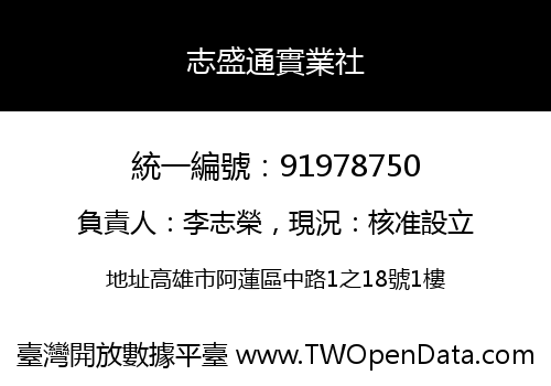 志盛通實業社