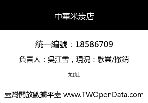 中華米炭店