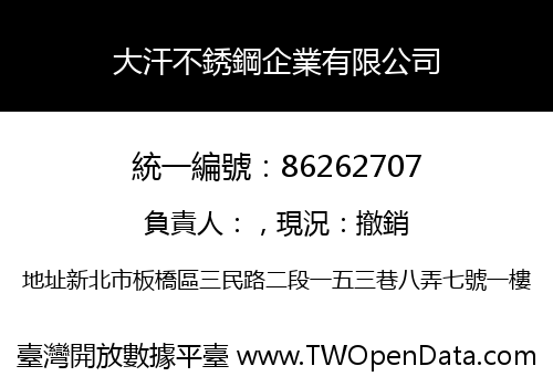 大汗不銹鋼企業有限公司