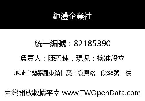鉅灃企業社