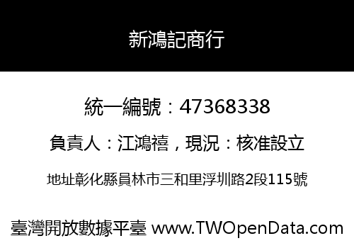 新鴻記商行